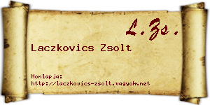 Laczkovics Zsolt névjegykártya